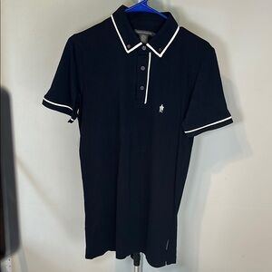 Women’s navy Polo shirt dress French connection size small NWOT